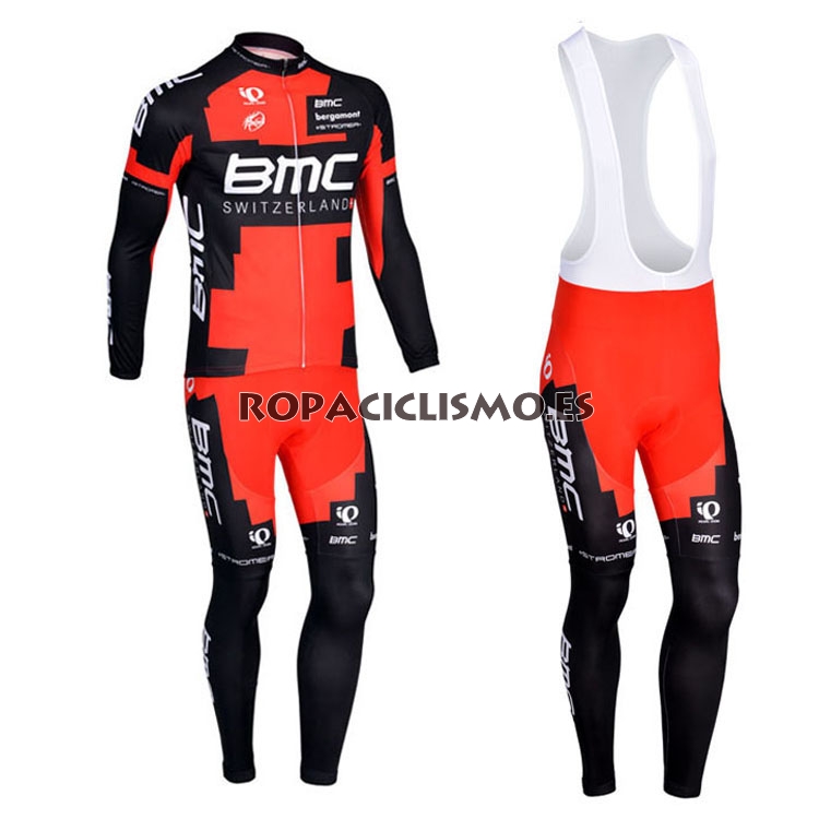 2013 Maillot BMC tirantes mangas largas